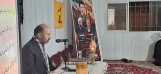 محفل هفتگی هیئت در روستای آینه به یاد شهید «خیدان...